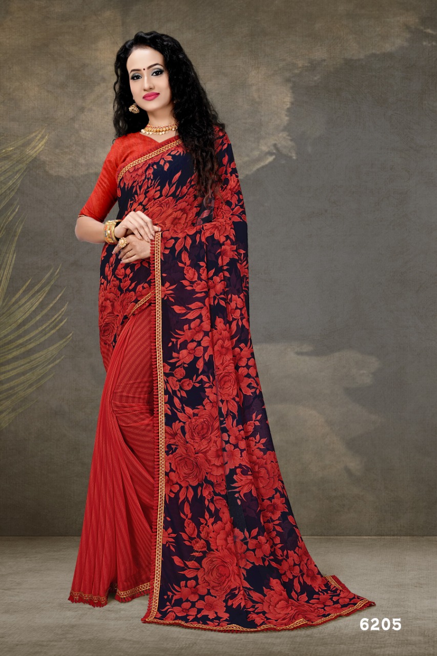 Haytee Presents  G Mail  Vol 84 Printed Saree Collection