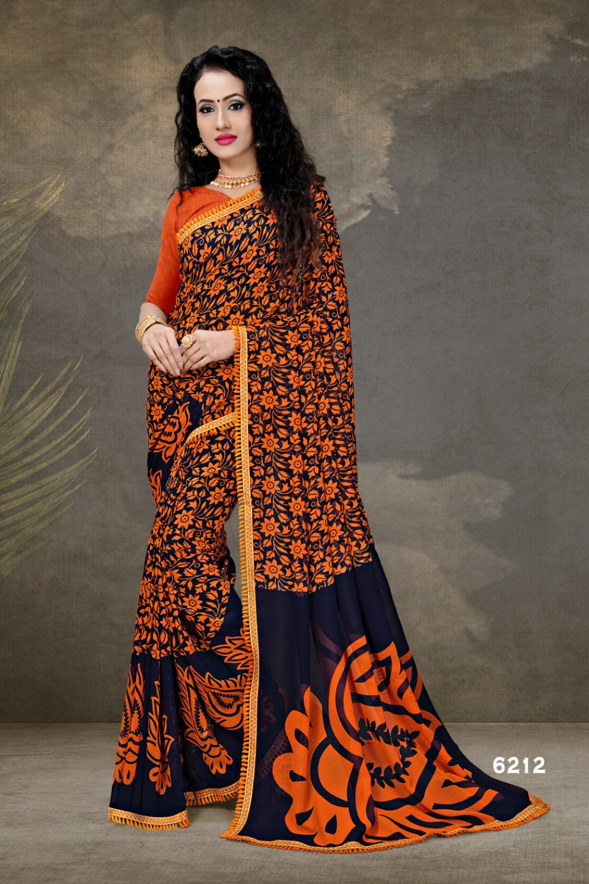 Haytee Presents  G Mail  Vol 84 Printed Saree Collection