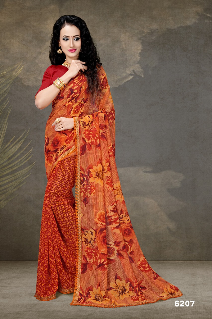 Haytee Presents  G Mail  Vol 84 Printed Saree Collection