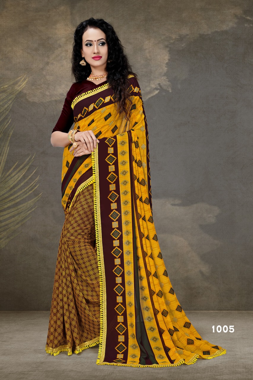 Haytee Presents  G Mail  Vol 84 Printed Saree Collection