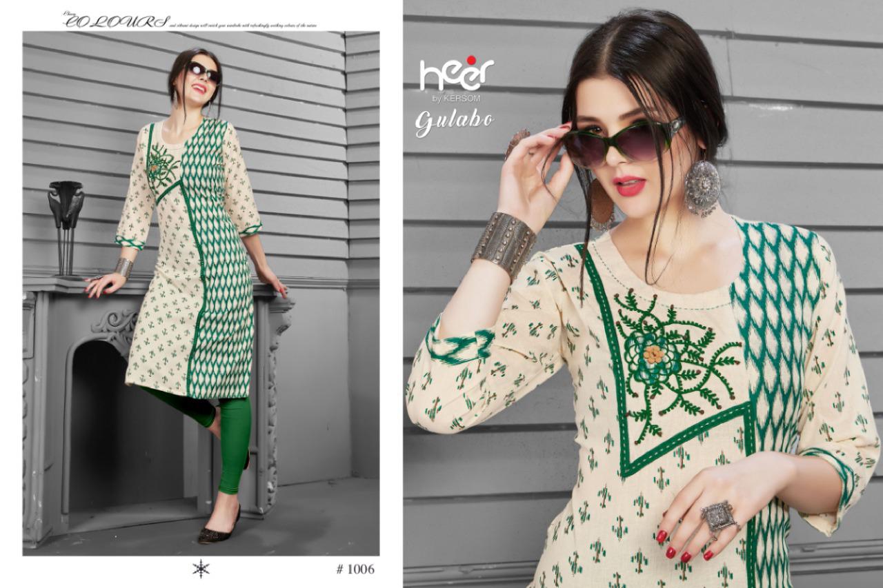 Heer Presents Gulab  Casual Wear Kurti Collection