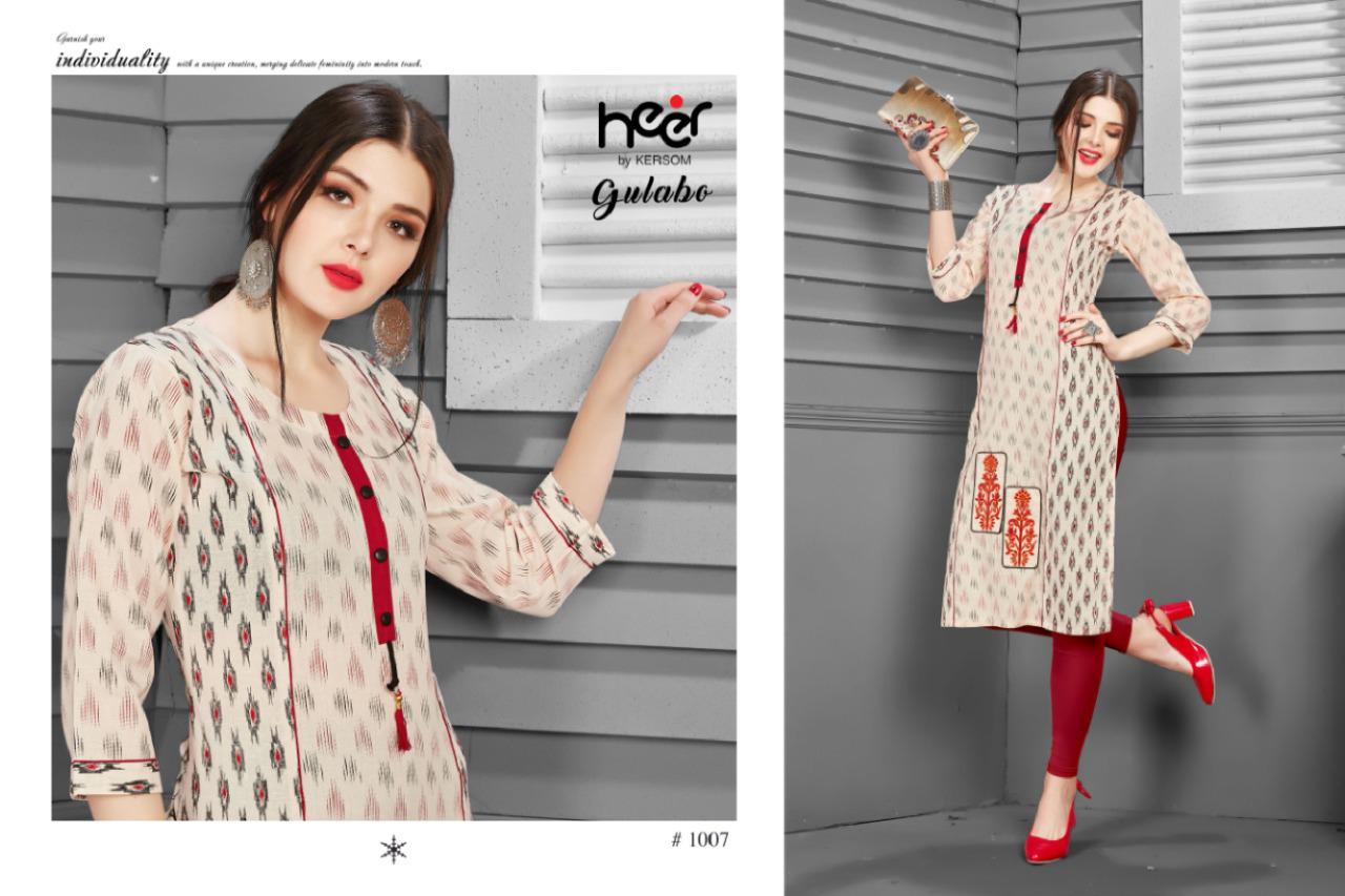 Heer Presents Gulab  Casual Wear Kurti Collection