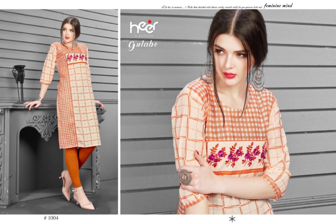 Heer Presents Gulab  Casual Wear Kurti Collection