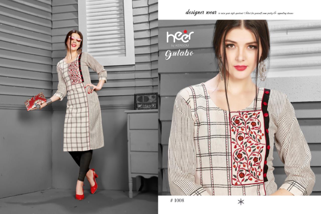 Heer Presents Gulab  Casual Wear Kurti Collection