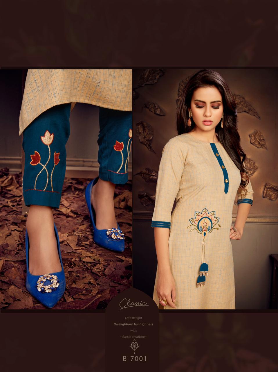 Rijya Present Panthouse Kurti With Pants