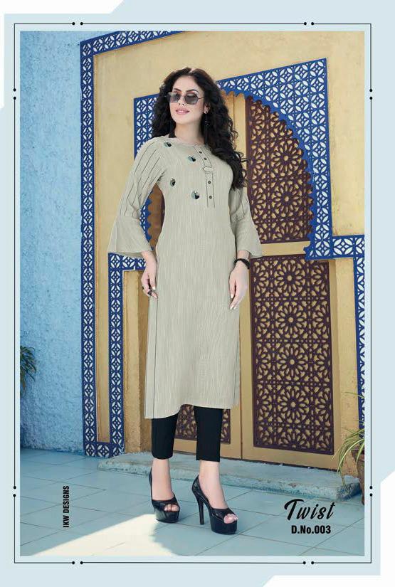 Ikw Presents Twist Vol 1 Casual Wear Kurti  Collection