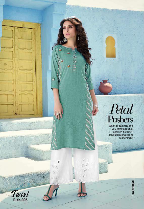 Ikw Presents Twist Vol 1 Casual Wear Kurti  Collection