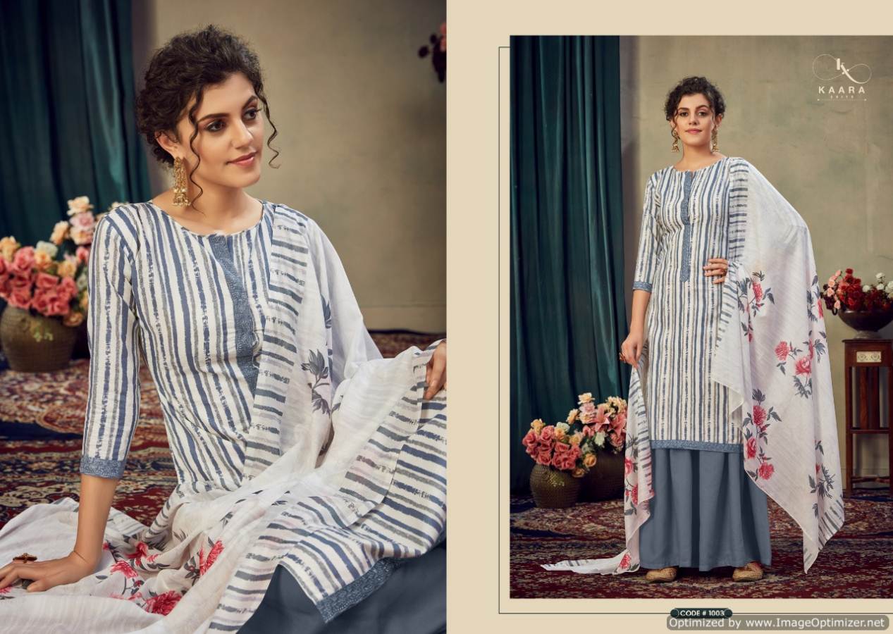 Kaara Presents  Gulzaar  Designer Dress Material