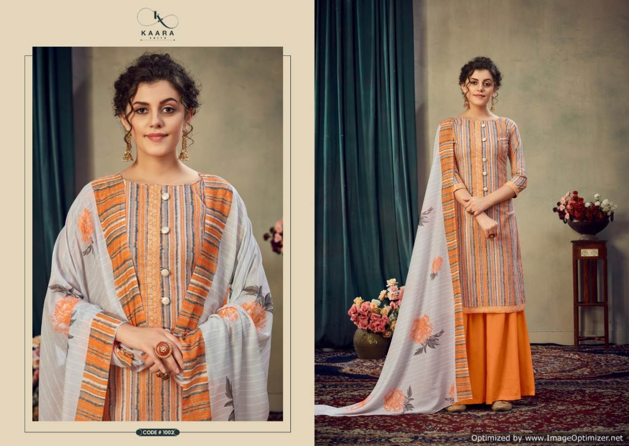 Kaara Presents  Gulzaar  Designer Dress Material