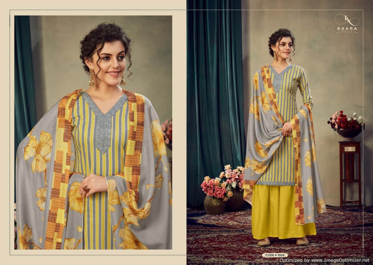 Kaara Presents  Gulzaar  Designer Dress Material