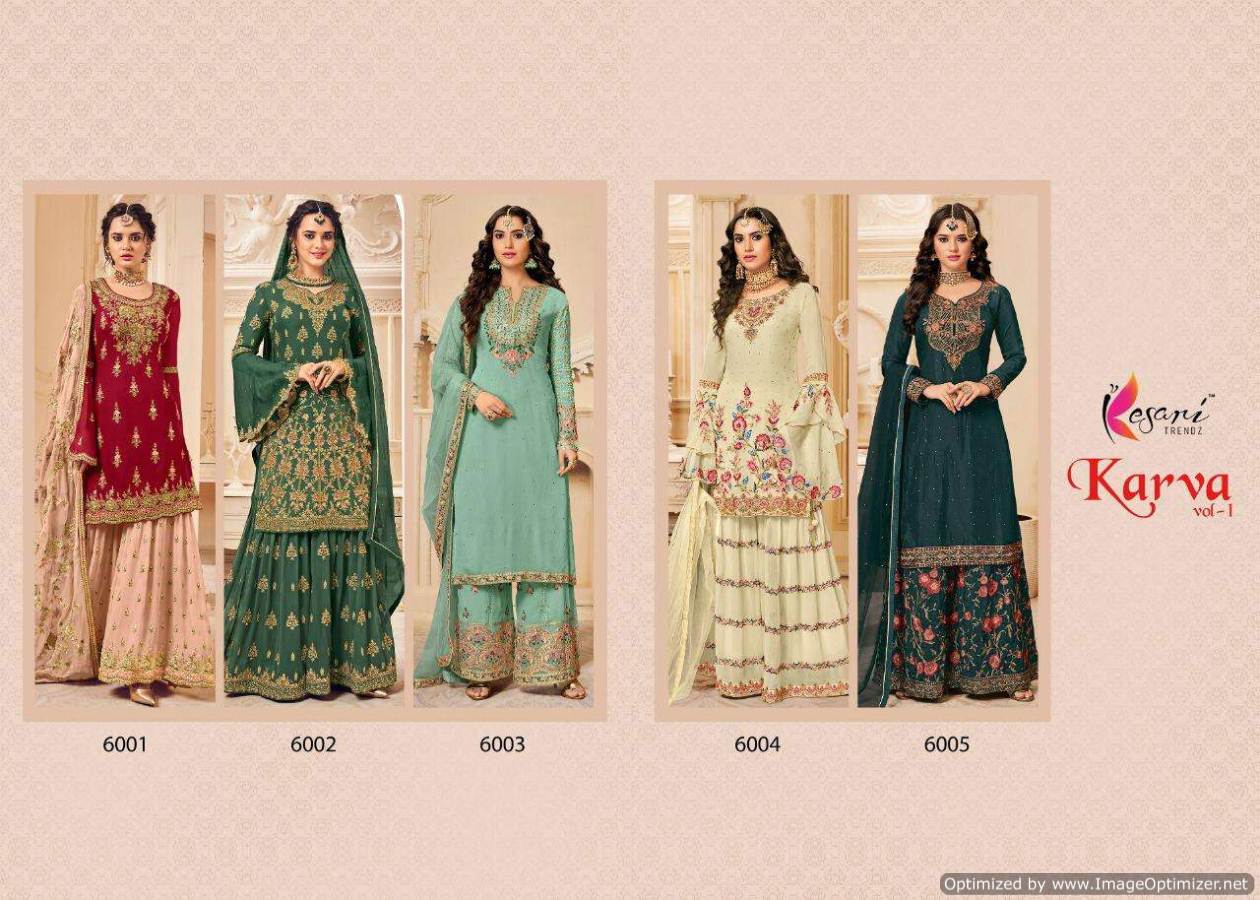 Kesari Presents Karva  Vol 1  Designer Salwar Suits