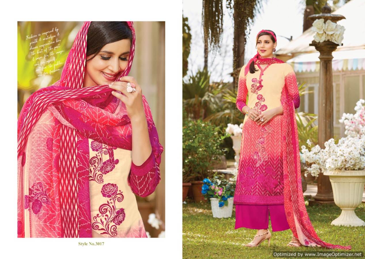 Levisha  Presents Zahira  Designer Dress Material