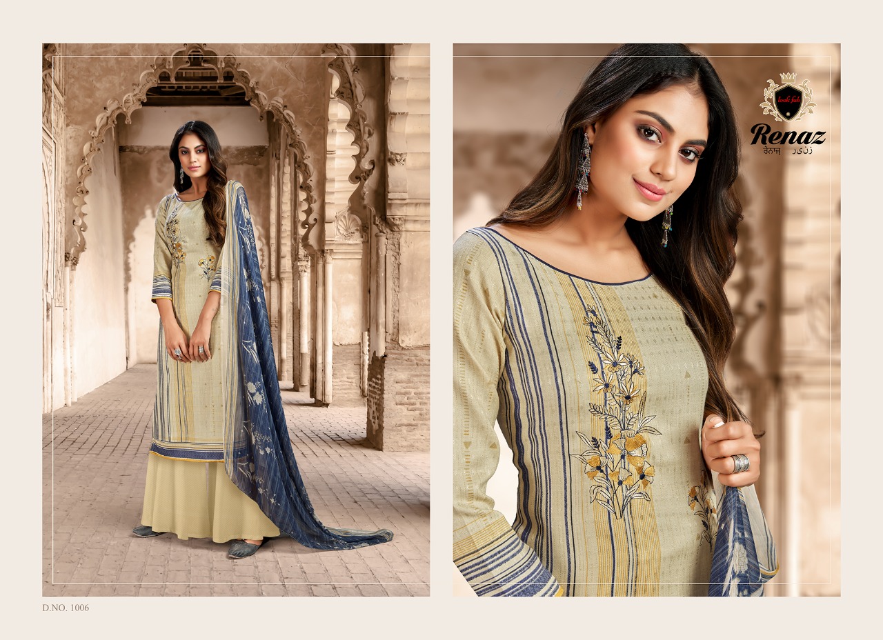 Razzo Exports Presents Renaz Vol 1 Designer Dress Material