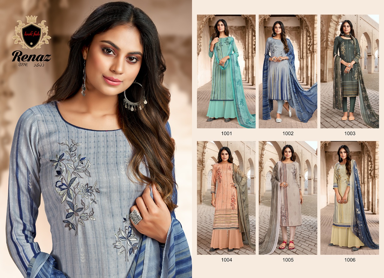 Razzo Exports Presents Renaz Vol 1 Designer Dress Material