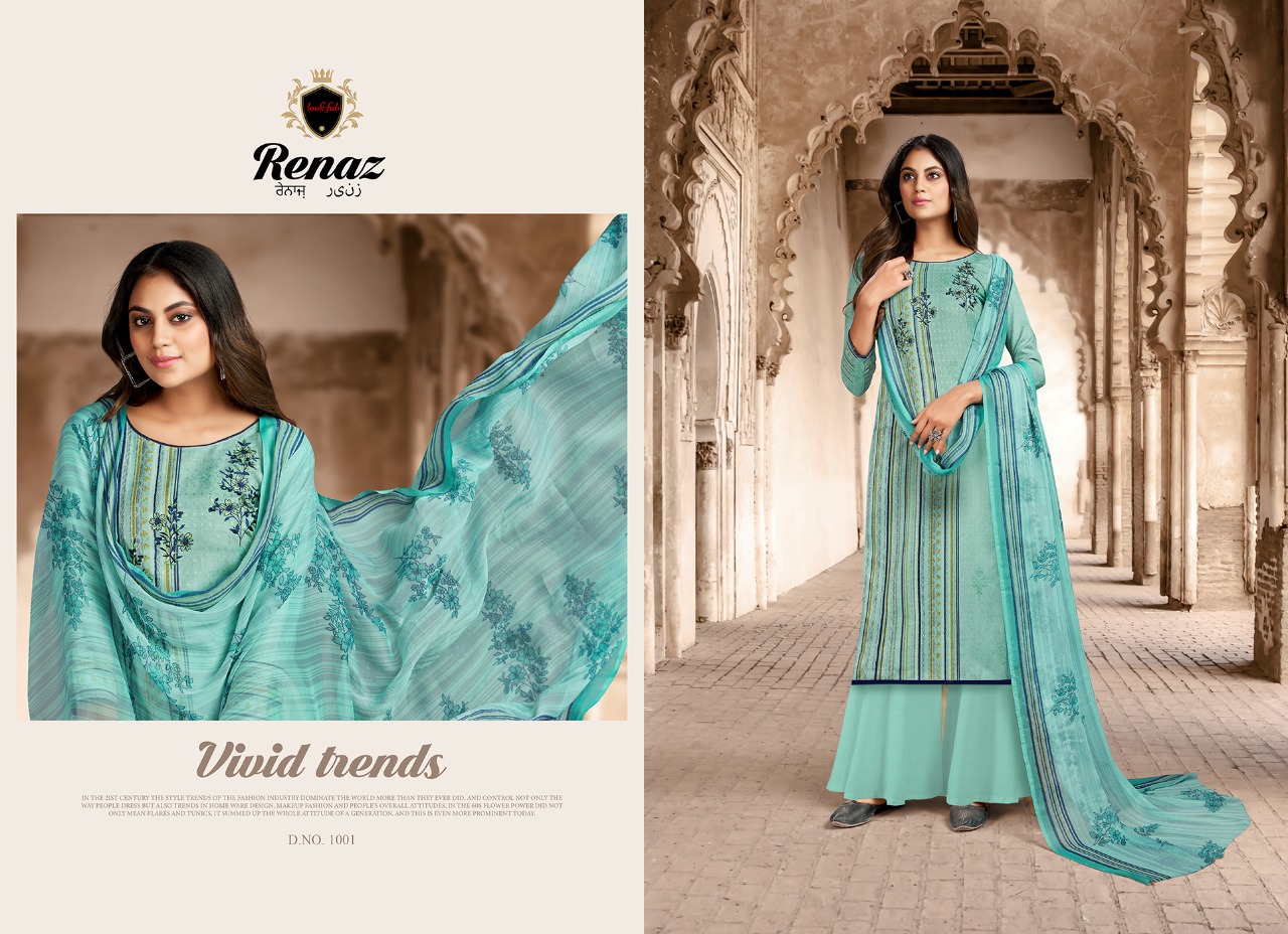 Razzo Exports Presents Renaz Vol 1 Designer Dress Material