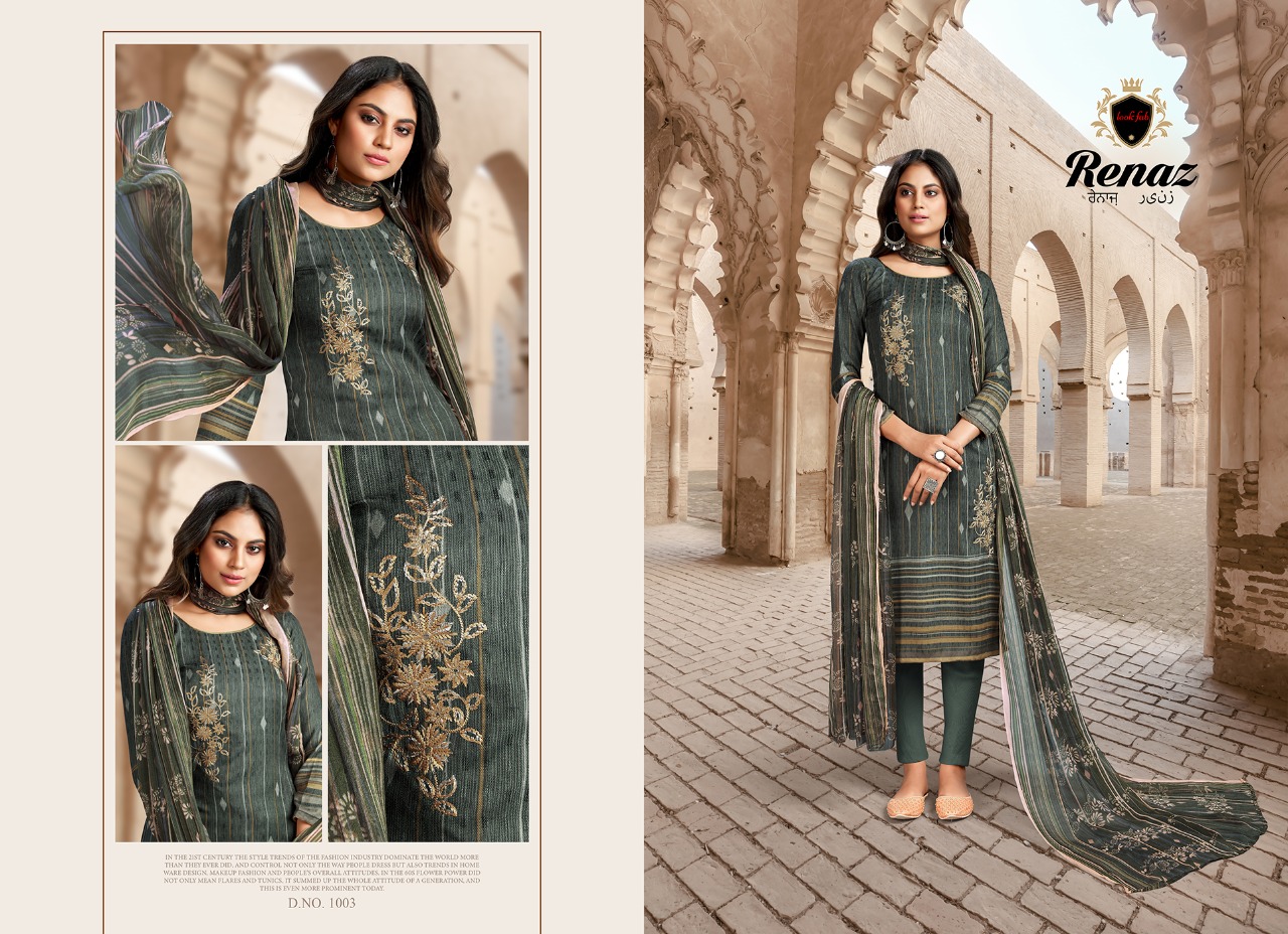 Razzo Exports Presents Renaz Vol 1 Designer Dress Material