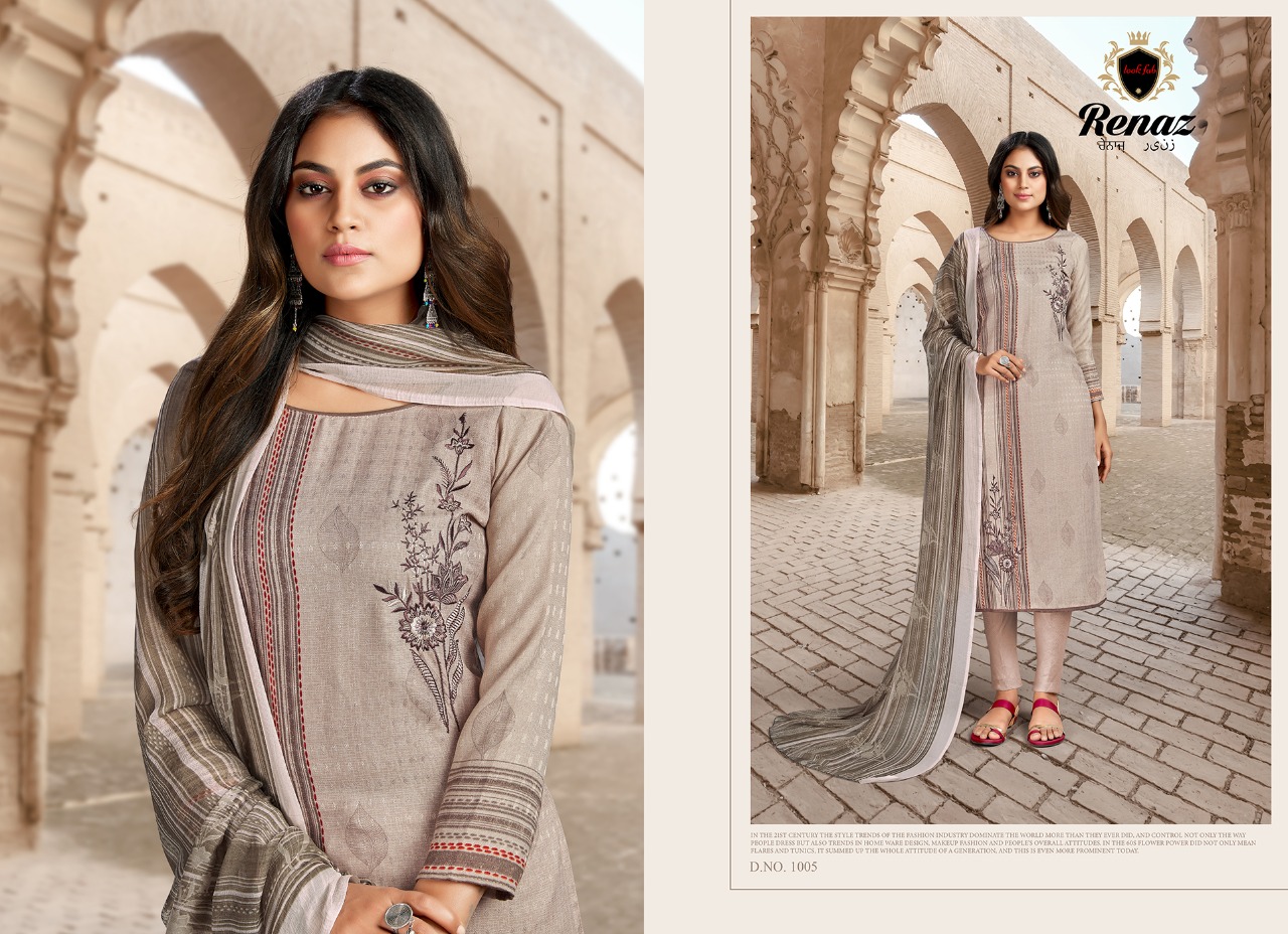 Razzo Exports Presents Renaz Vol 1 Designer Dress Material