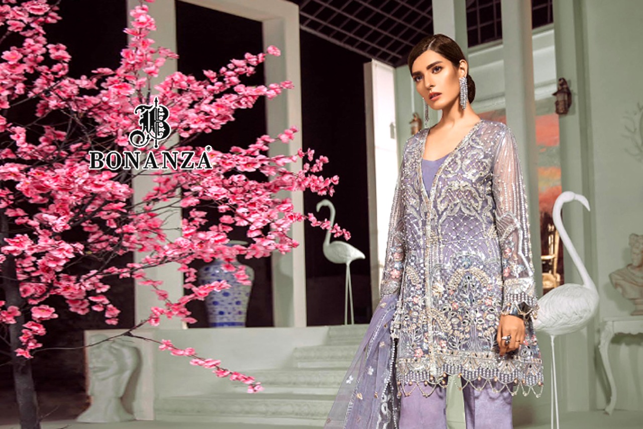 Razzo Exports Presents Taj Vol 2 Butterfly Net Salwar Kameez