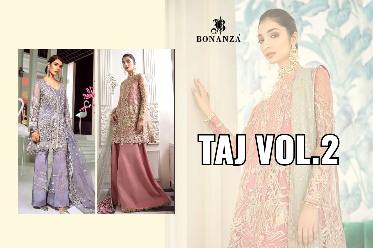 Razzo Exports Presents Taj Vol 2 Butterfly Net Salwar Kameez