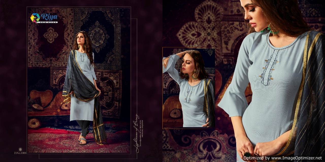 Riya Presents Inayat Heavy Rayon Designer Kurti With Dupatta