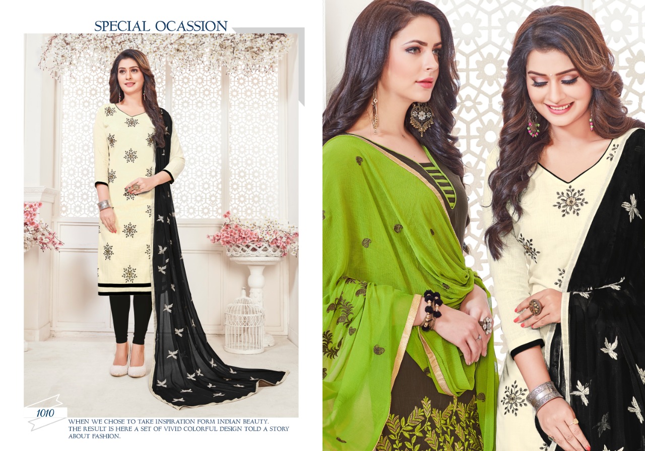 Rnx Presents  Maharani Designer Dress Material