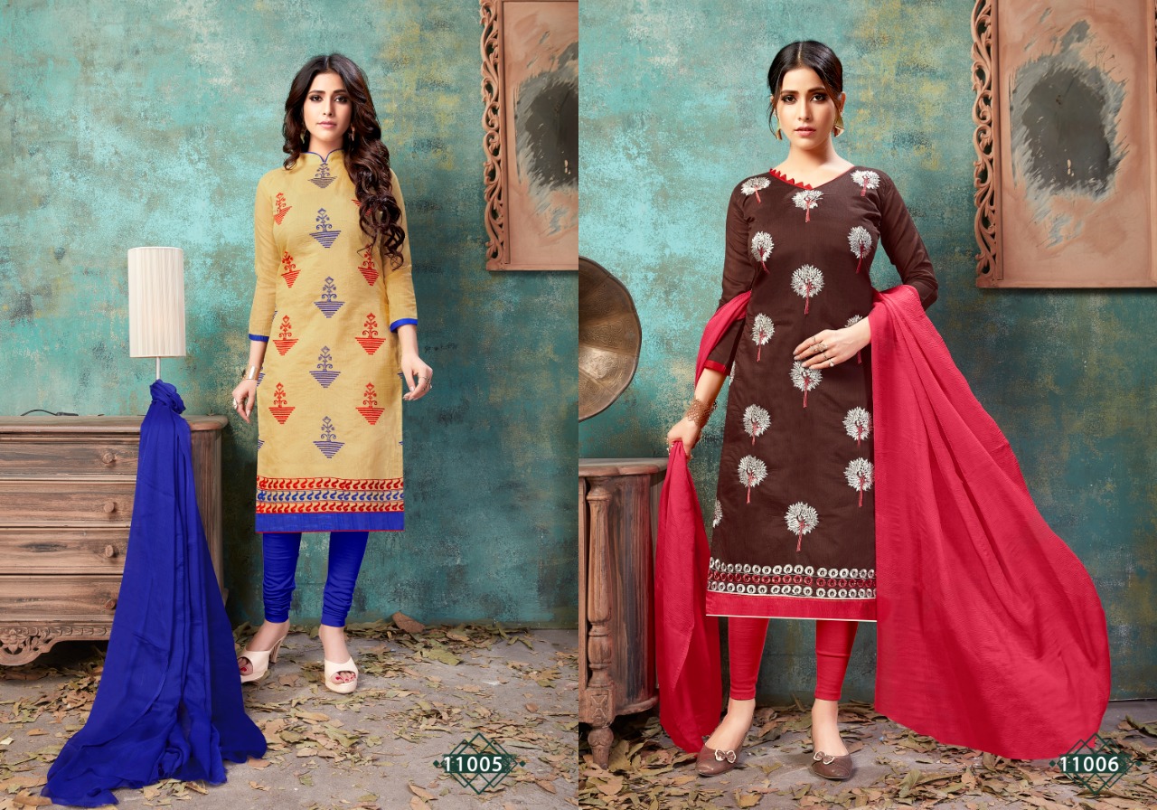 Rnx Presents  Rasili Vol 11 Designer Dress Material