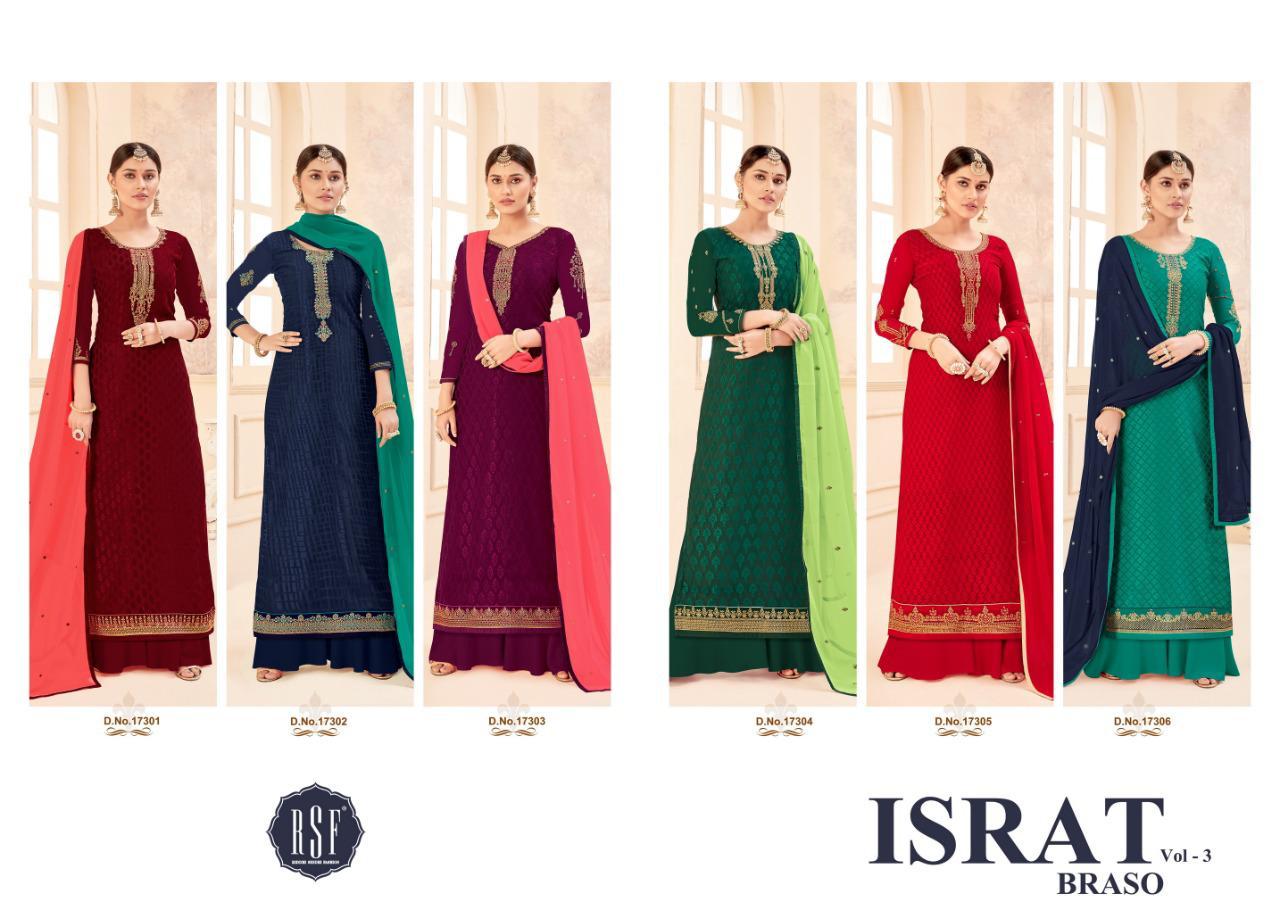 Rsf  Presents Israt Braso Vol 3 Designer Salwar Suits