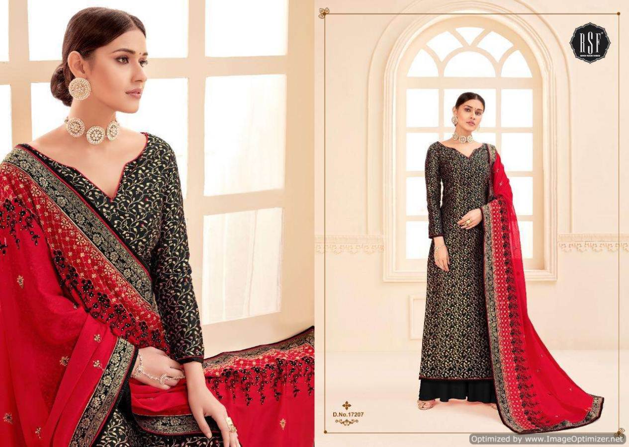 Rsf Presents Swag 3 Pure Silk Jacquard Designer Salwar Suits