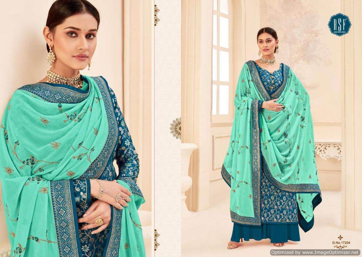 Rsf Presents Swag 3 Pure Silk Jacquard Designer Salwar Suits