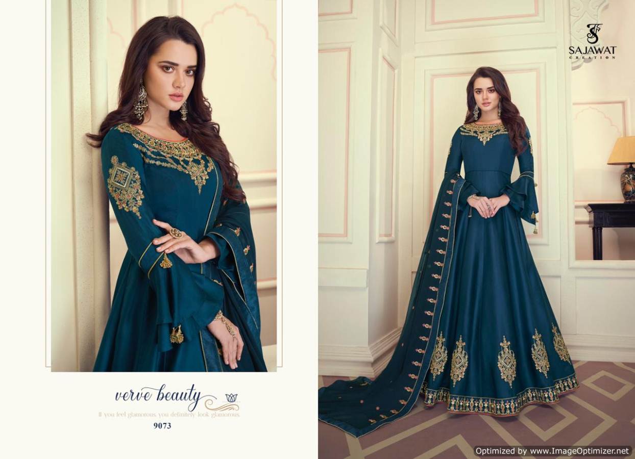 Sajawat Presents  Mandora  Vol 1  Festive Wear Ready Made Suit