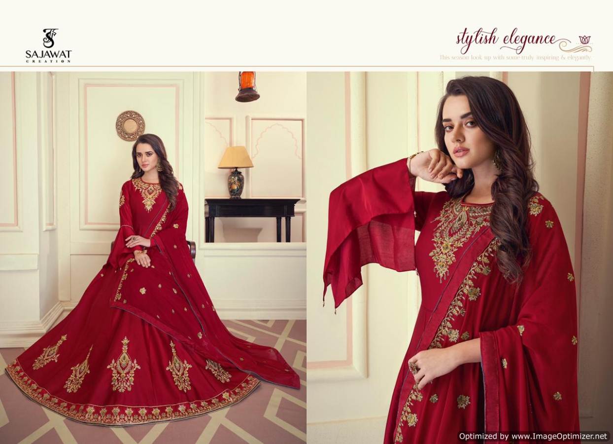 Sajawat Presents  Mandora  Vol 1  Festive Wear Ready Made Suit