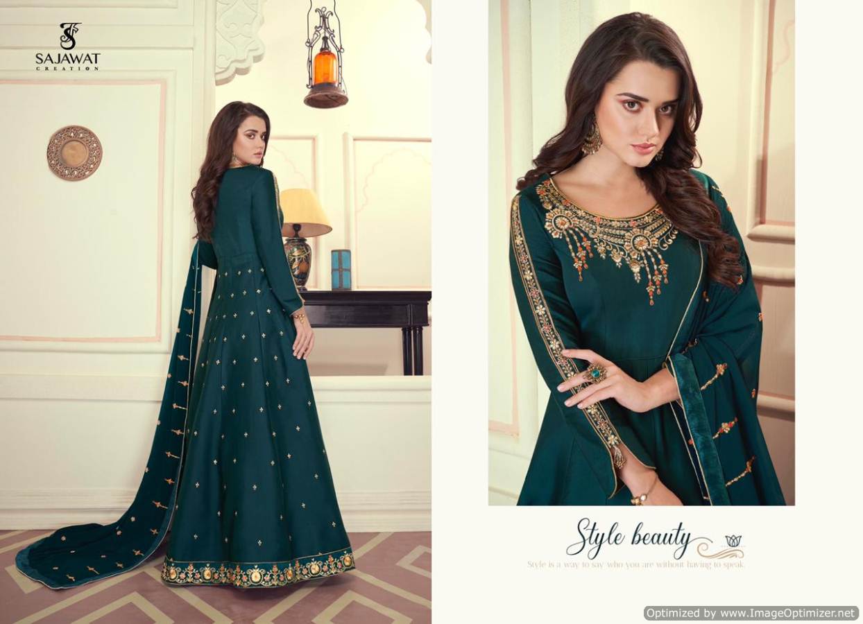 Sajawat Presents  Mandora  Vol 1  Festive Wear Ready Made Suit