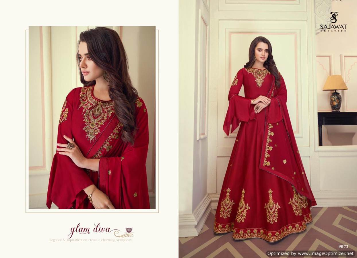 Sajawat Presents  Mandora  Vol 1  Festive Wear Ready Made Suit