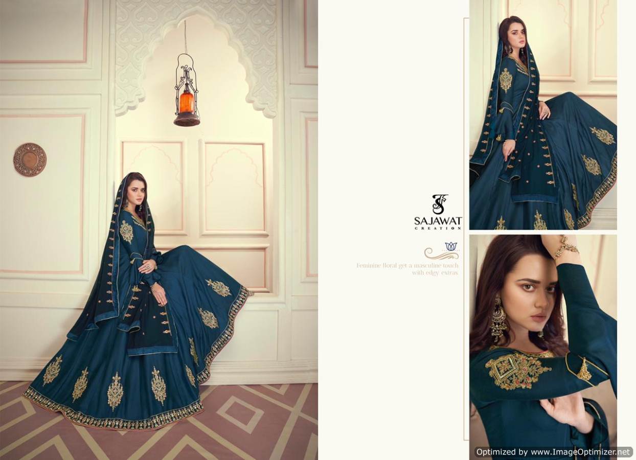 Sajawat Presents  Mandora  Vol 1  Festive Wear Ready Made Suit