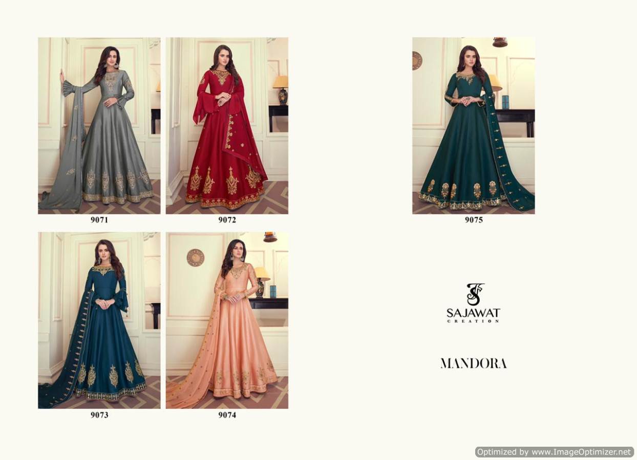 Sajawat Presents  Mandora  Vol 1  Festive Wear Ready Made Suit