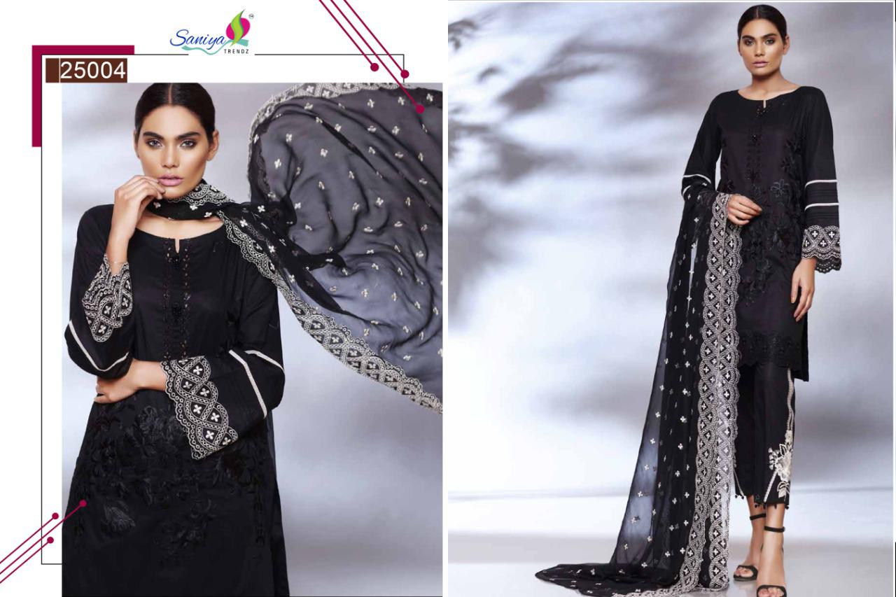 Saniya  Presents  Charizma Qara  Black And White Collection