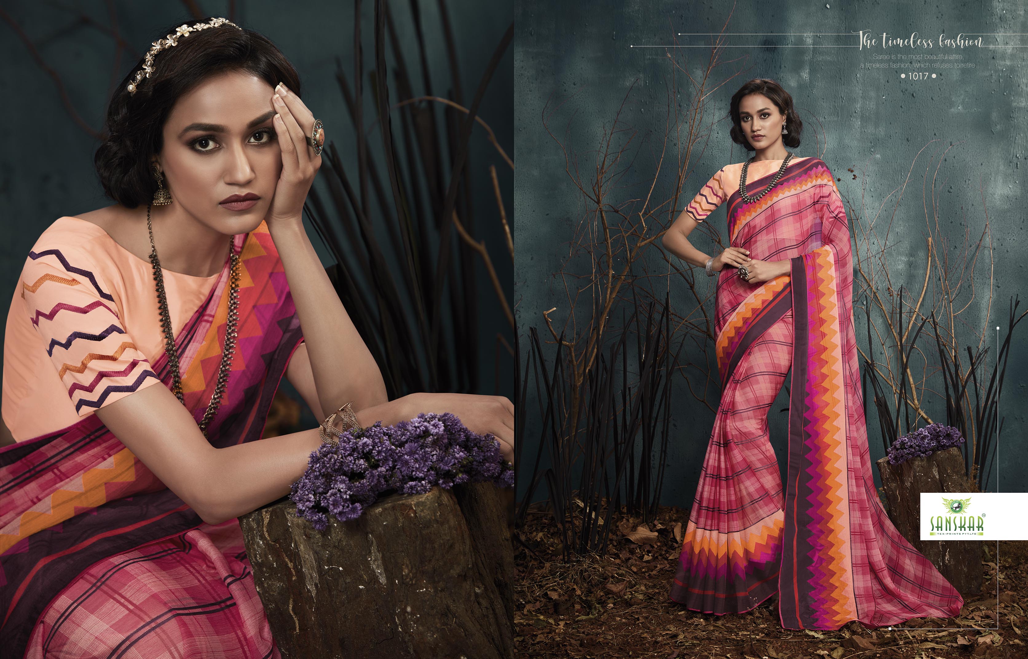 Sanskar Presents Kanghan 2 Chiffon Printed Casual Wear Saree Collection