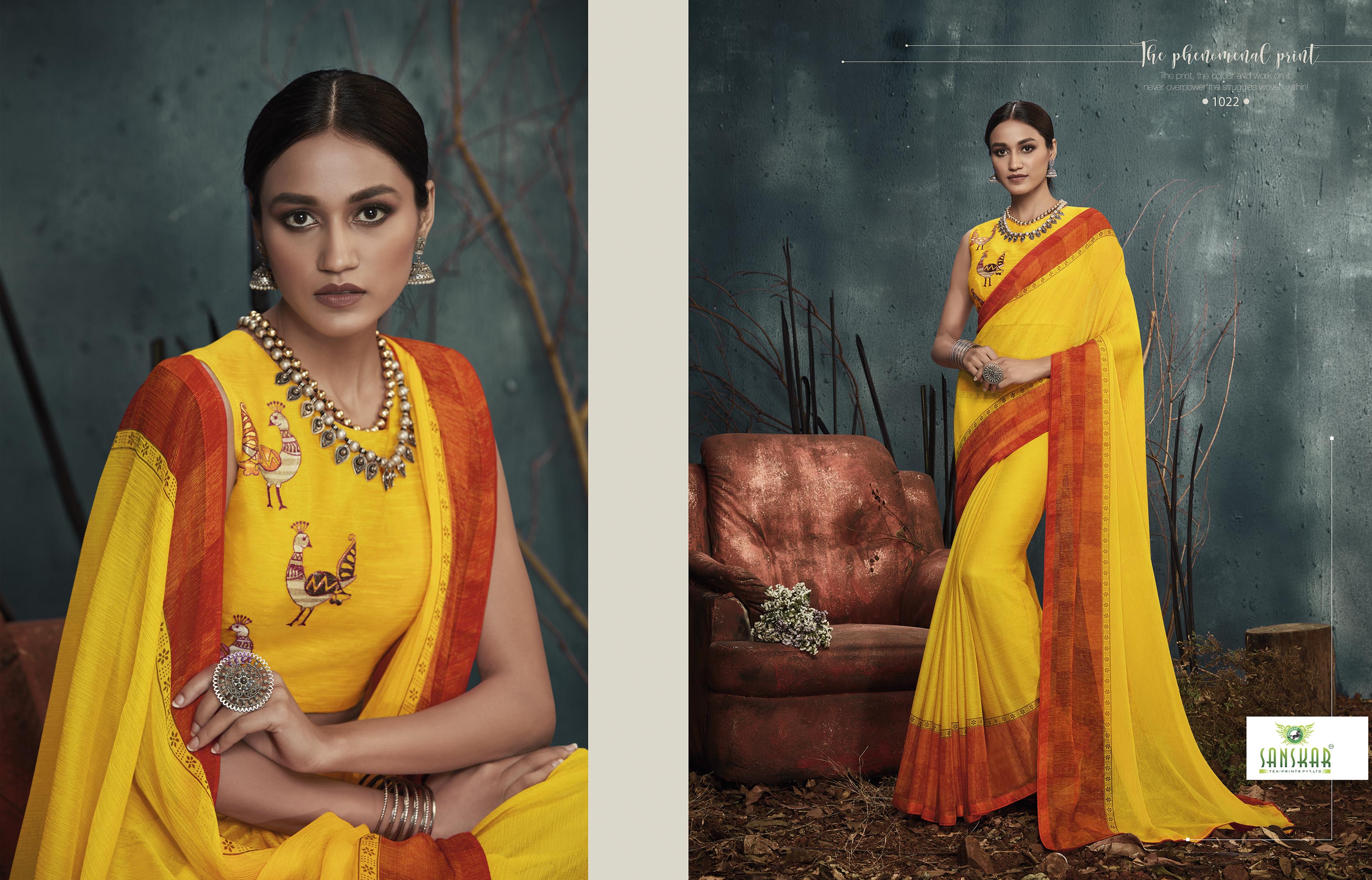 Sanskar Presents Kanghan 2 Chiffon Printed Casual Wear Saree Collection