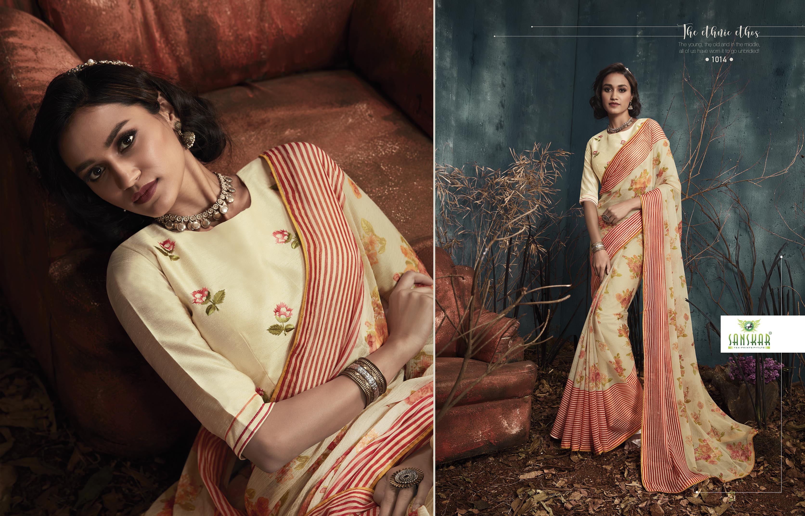 Sanskar Presents Kanghan 2 Chiffon Printed Casual Wear Saree Collection