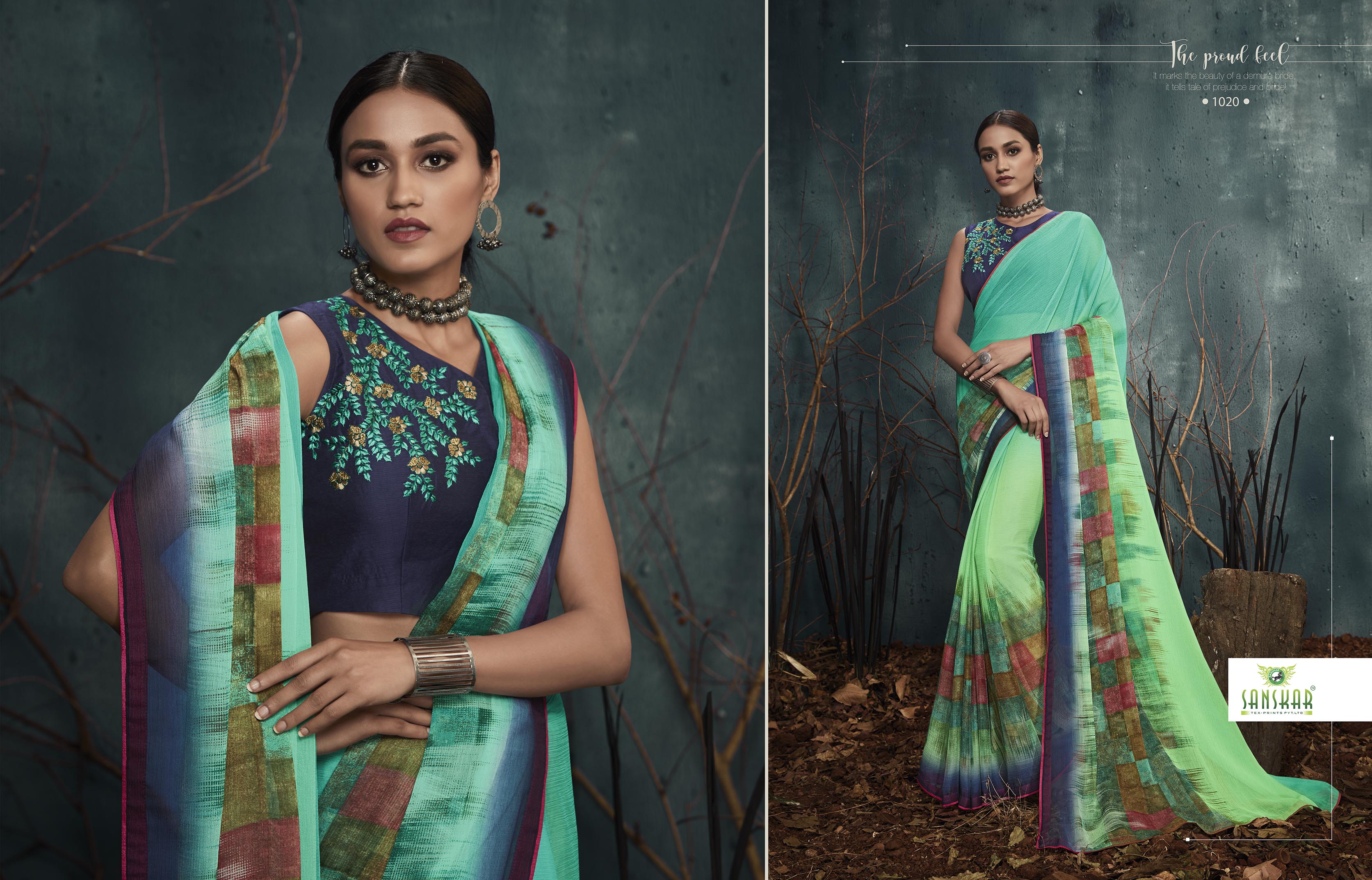 Sanskar Presents Kanghan 2 Chiffon Printed Casual Wear Saree Collection