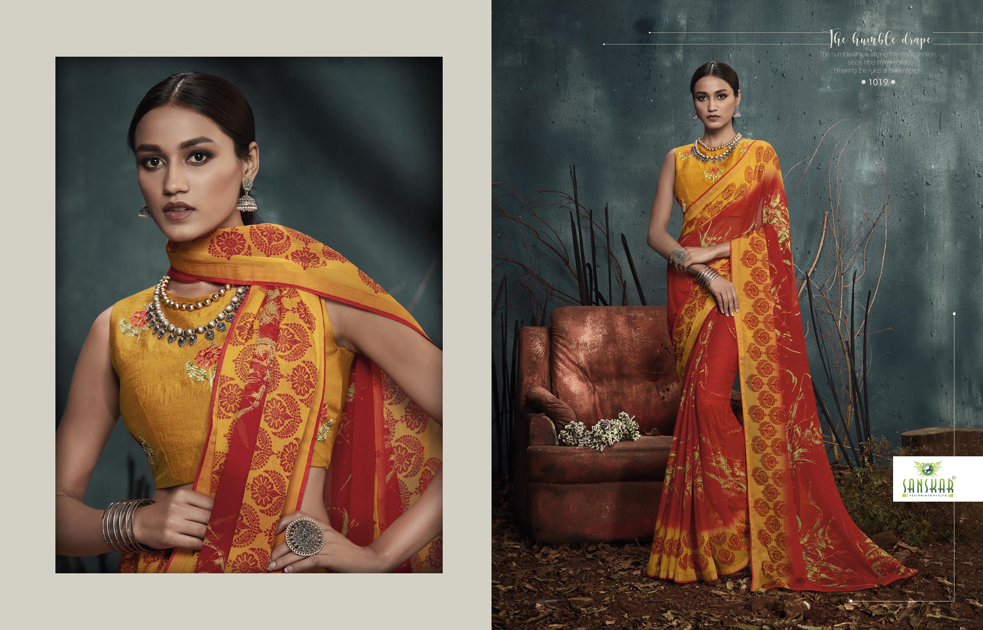 Sanskar Presents Kanghan 2 Chiffon Printed Casual Wear Saree Collection