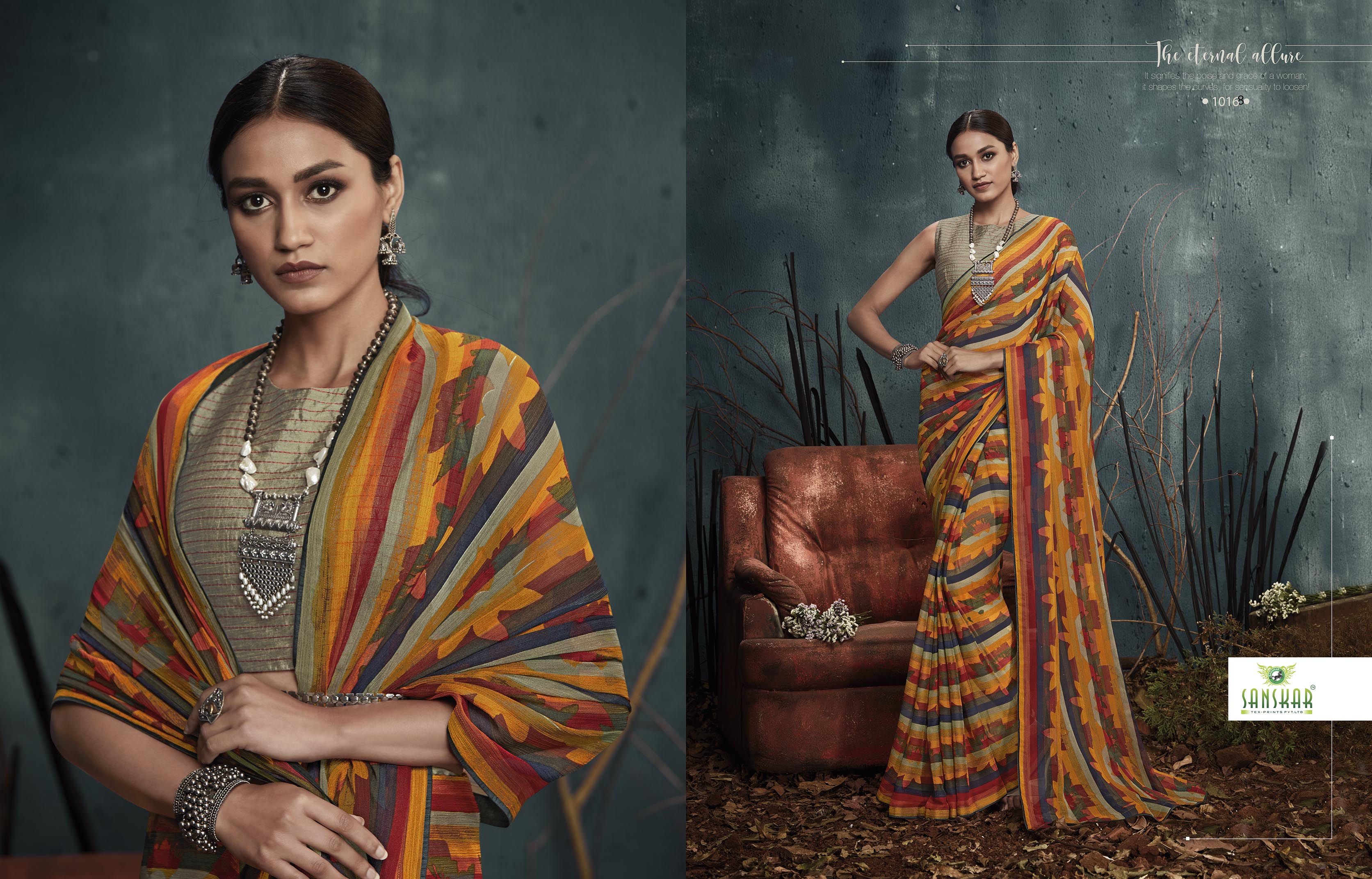 Sanskar Presents Kanghan 2 Chiffon Printed Casual Wear Saree Collection