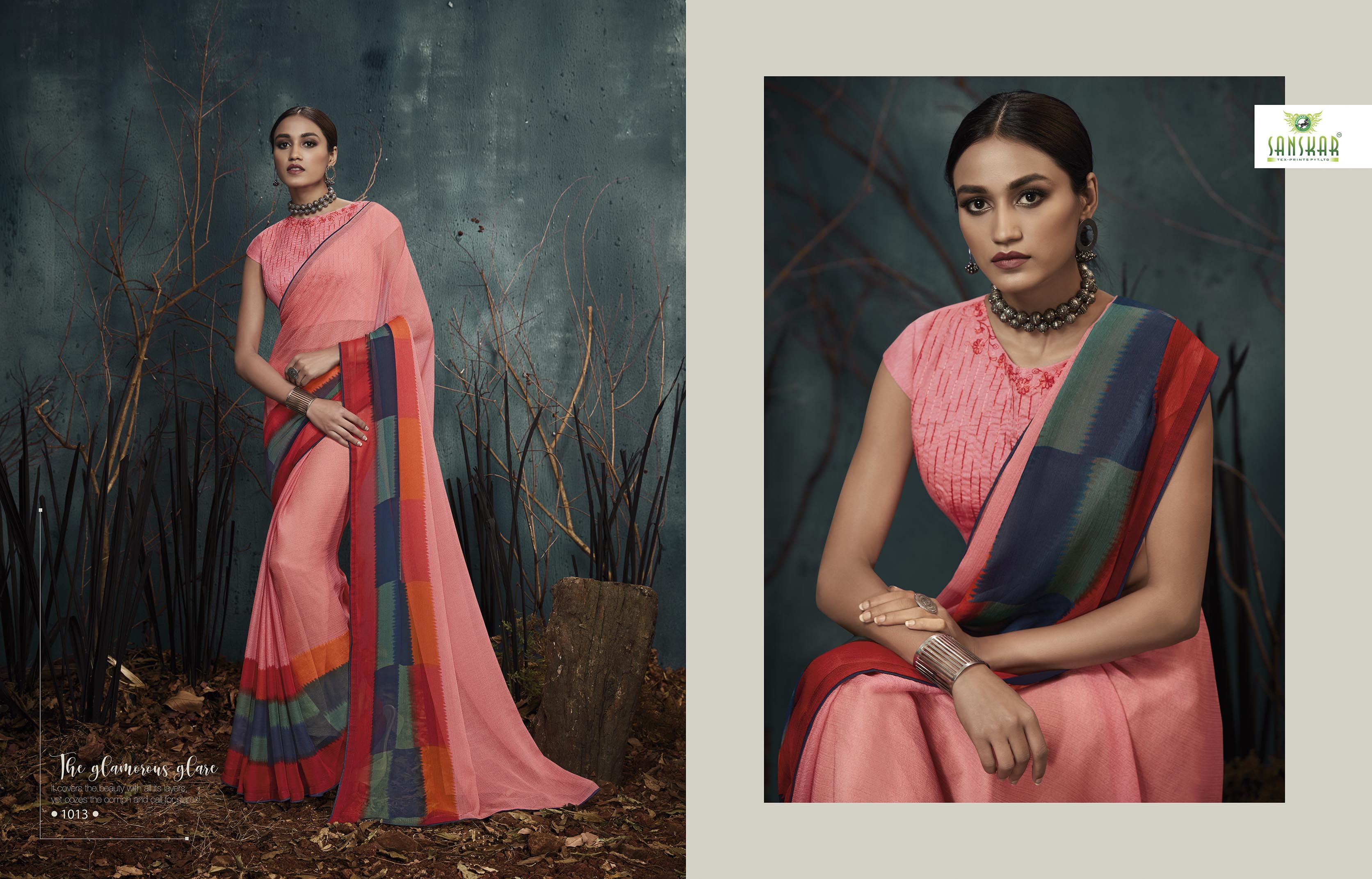 Sanskar Presents Kanghan 2 Chiffon Printed Casual Wear Saree Collection