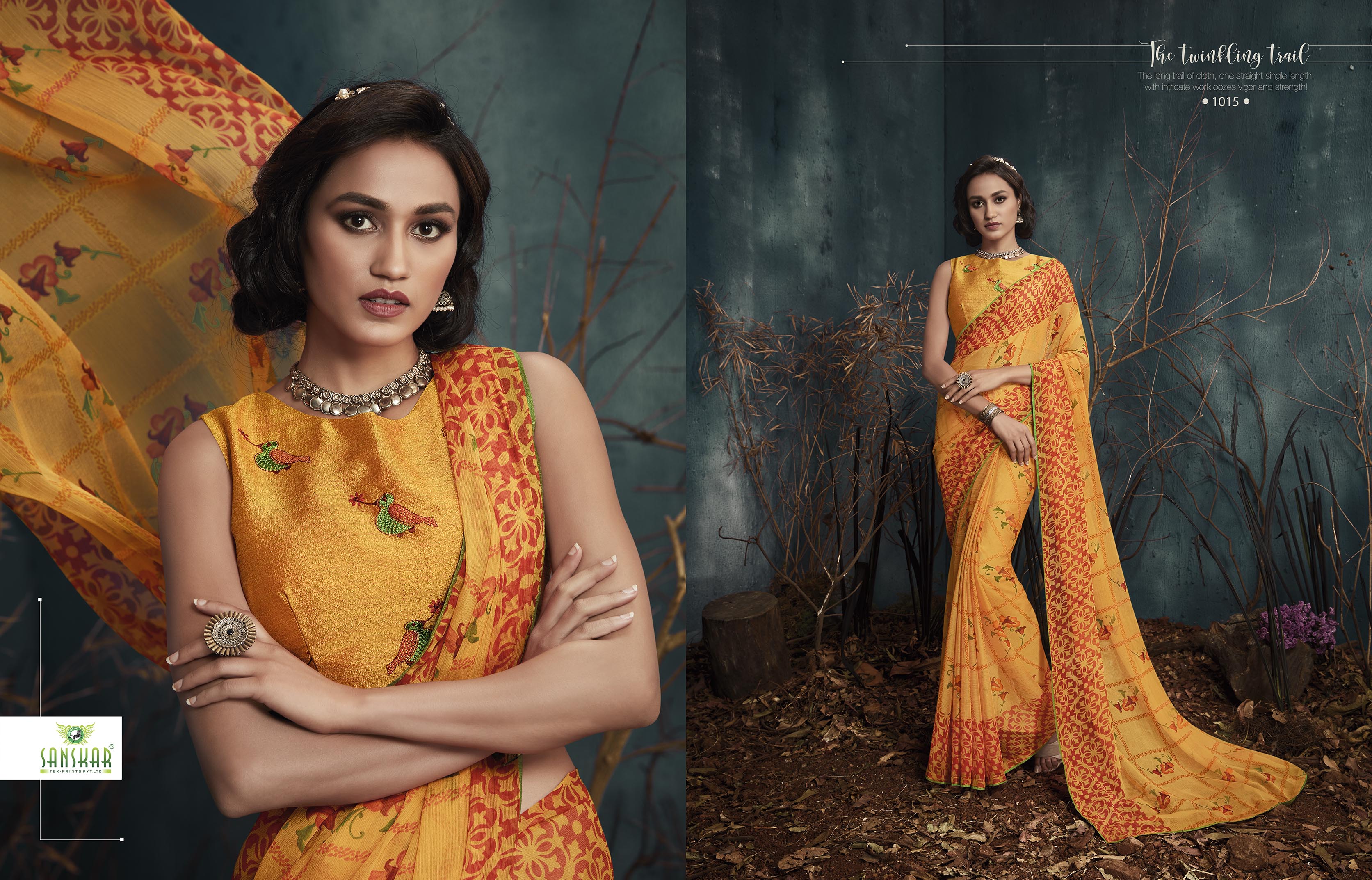 Sanskar Presents Kanghan 2 Chiffon Printed Casual Wear Saree Collection