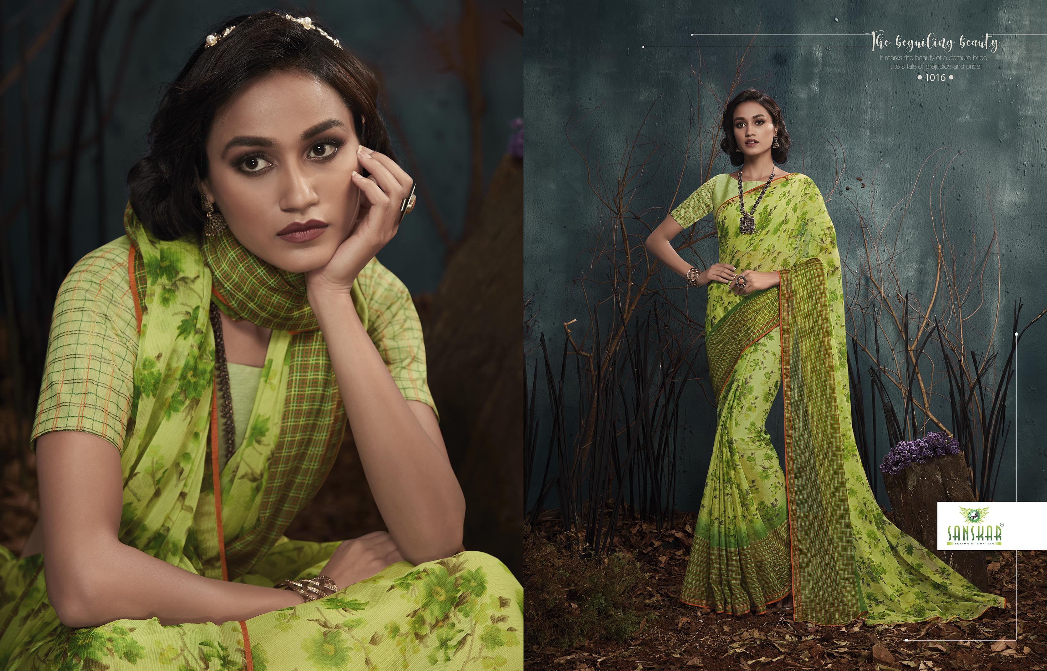 Sanskar Presents Kanghan 2 Chiffon Printed Casual Wear Saree Collection