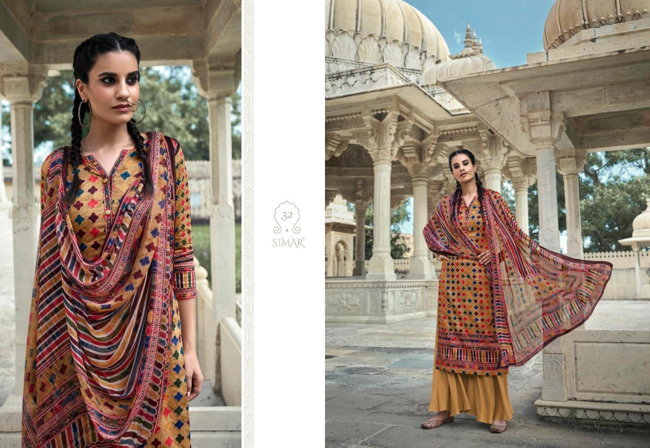 Simar  Presents Glossy Blossom Vol  27 Designer Salwar Suits