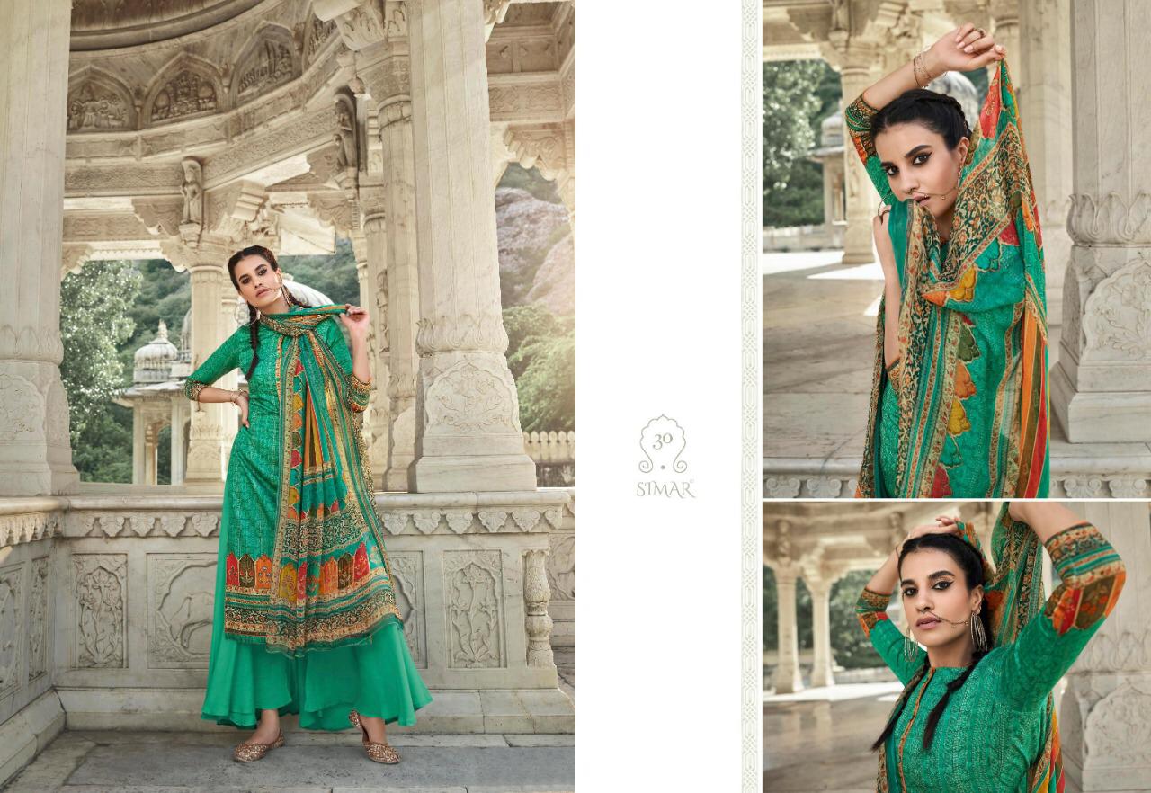 Simar  Presents Glossy Blossom Vol  27 Designer Salwar Suits