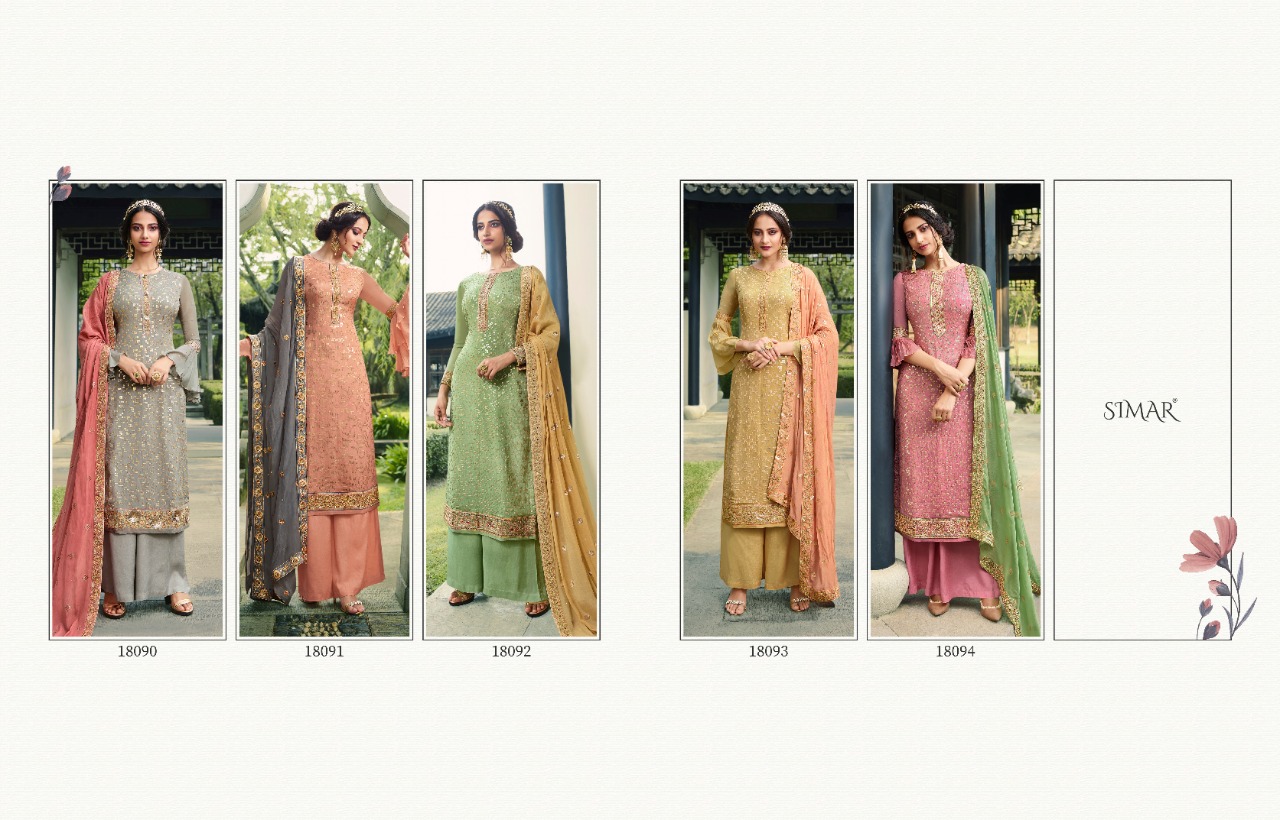 Simar Presents  Lewel Party Wear Salwar Suits