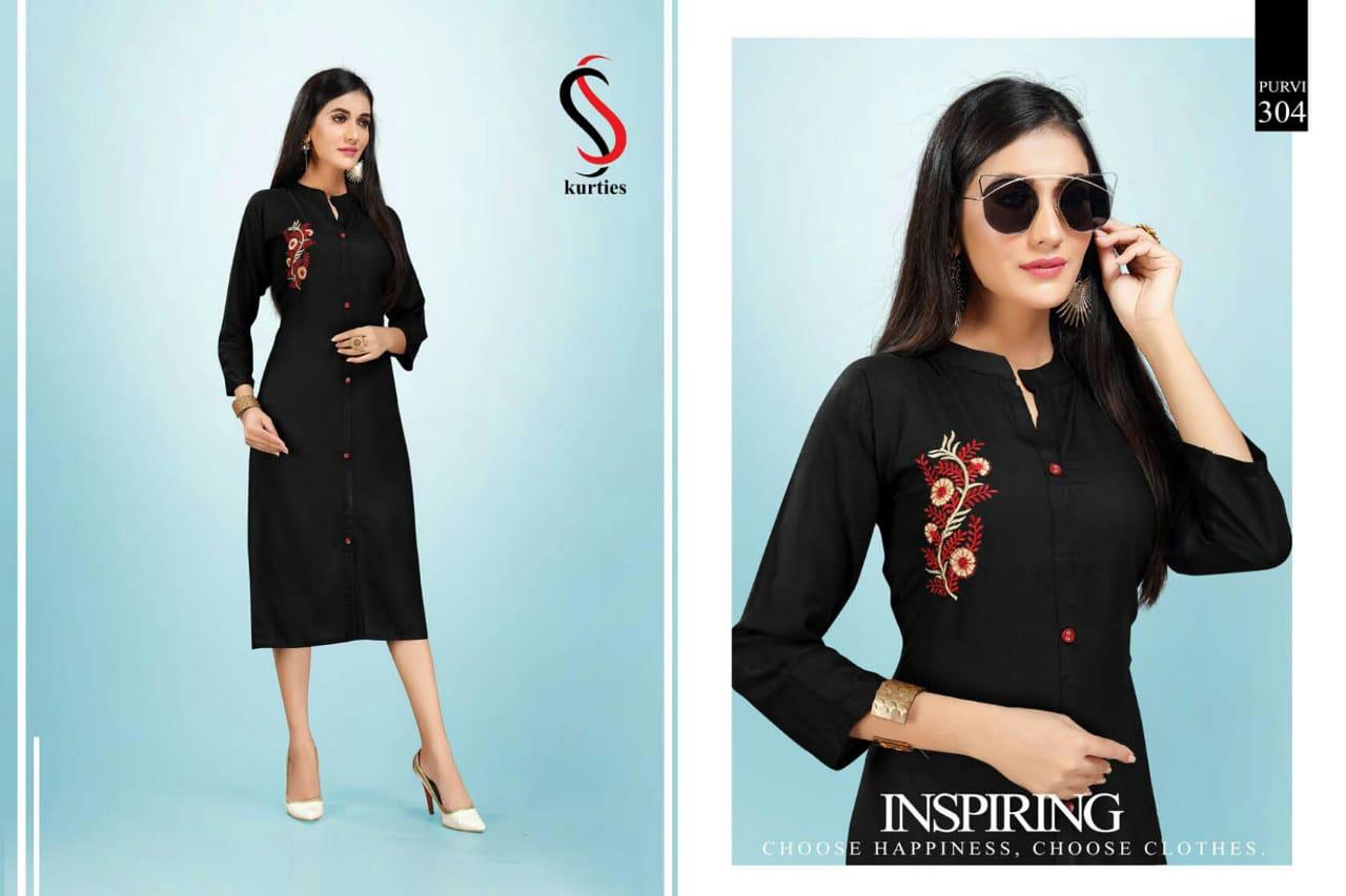 Ss  Presents Purvi  Vol 3  Daily Wear Kurtis Collection