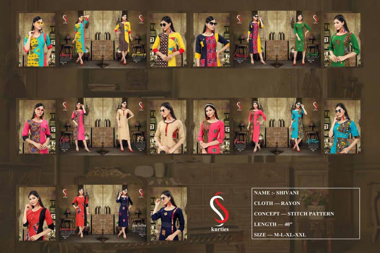 Ss Presents  Shivani  Printed Kurti Collection